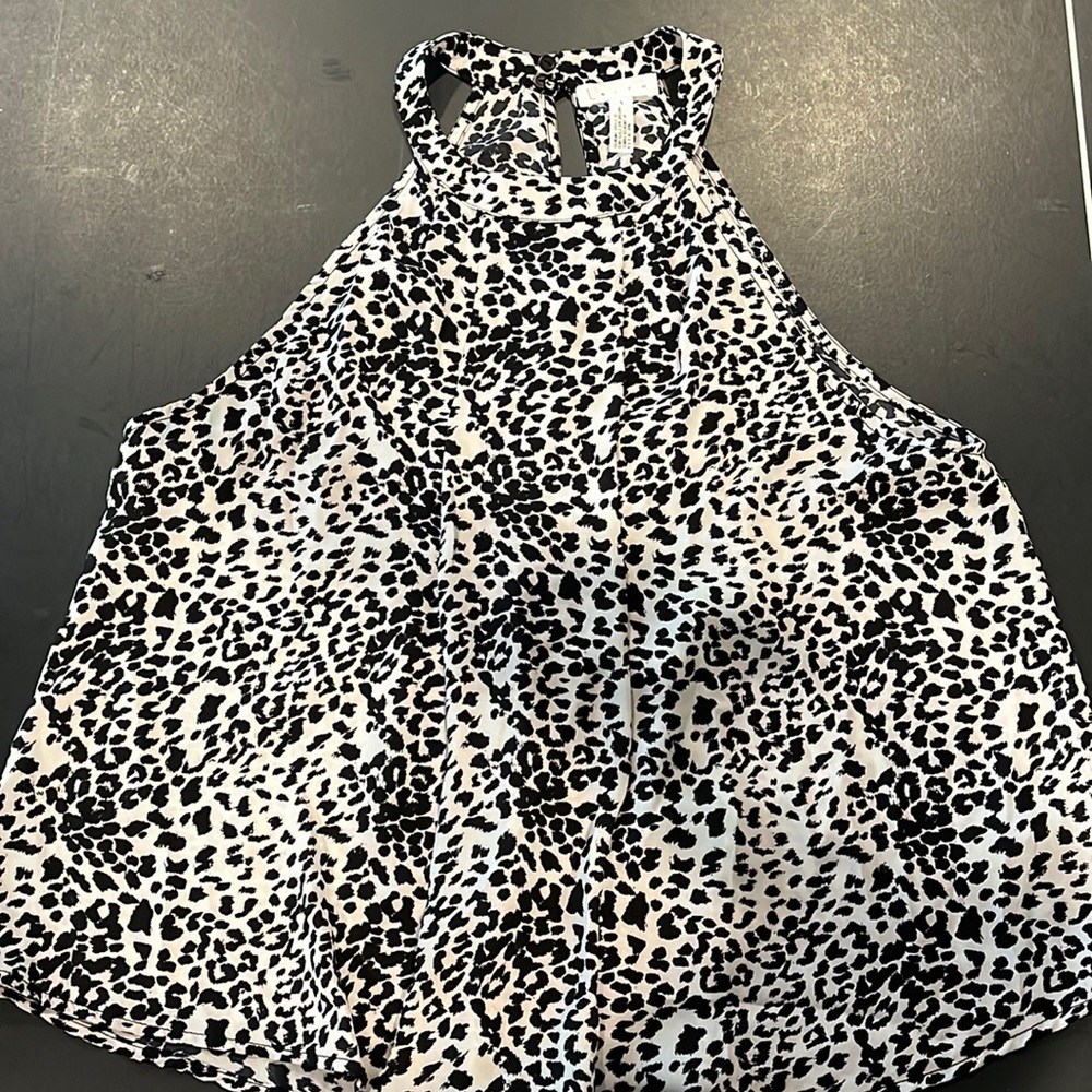 Leith Small Animal Print Swing Top